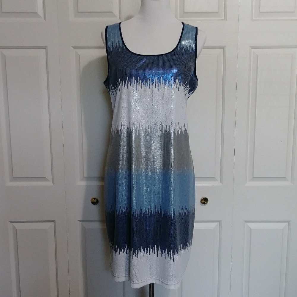 Peter Nygard Sleeveless Sequin Dress